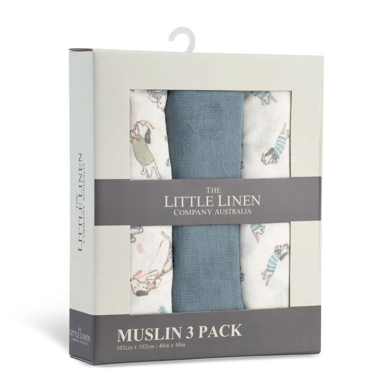 Baby First Little Linen Muslin Wrap 3 Pack image number 0